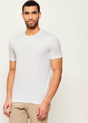 T-shirt męski elegancki Emporio Armani ze sklepu: Gomez Fashion Store w kategorii: T-shirty męskie - zdjęcie 874714-BD9-10338_EA235M000120G96