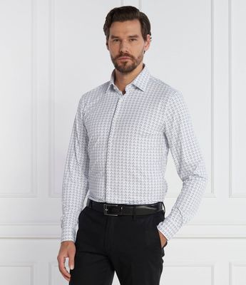 Koszula męska na wiosnę HUGO ze sklepu: Gomez Fashion Store w kategorii: Koszule męskie - zdjęcie 874714-BD9-10338_BU235M000120459