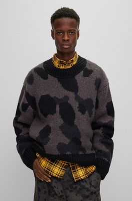 Sweter męski HUGO ze sklepu: Gomez Fashion Store w kategorii: Swetry męskie - zdjęcie 874714-BD9-10338_BU235M000275028