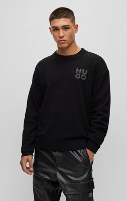HUGO - Sweter męski na jesień ze sklepu: Gomez Fashion Store w kategorii: Swetry męskie - zdjęcie 874714-BD9-10338_BU235M000278001