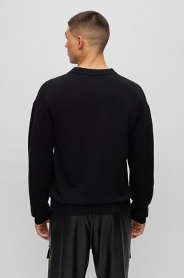 Sweter męski HUGO ze sklepu: Gomez Fashion Store w kategorii: Swetry męskie - zdjęcie 874714-BD9-10338_BU235M000278001
