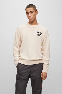 Sweter męski HUGO ze sklepu: Gomez Fashion Store w kategorii: Swetry męskie - zdjęcie 874714-BD9-10338_BU235M000278275