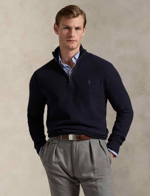 Sweter męski na wiosnę Polo Ralph Lauren ze sklepu: Gomez Fashion Store w kategorii: Swetry męskie - zdjęcie 874714-BD9-10338_PR235M000102OS9