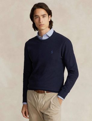 Sweter męski na wiosnę Polo Ralph Lauren ze sklepu: Gomez Fashion Store w kategorii: Swetry męskie - zdjęcie 874714-BD9-10338_PR235M000135OS9