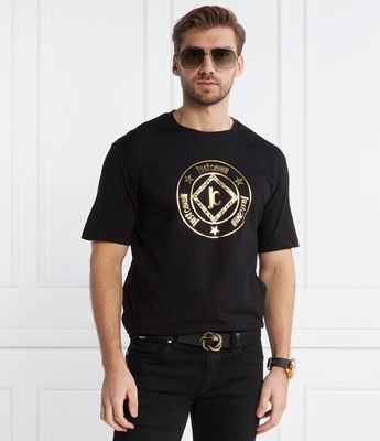 T-shirt męski na lato Just Cavalli ze sklepu: Gomez Fashion Store w kategorii: T-shirty męskie - zdjęcie 874714-BD9-10338_CA235M000061899