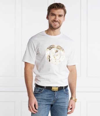 T-shirt męski na lato Just Cavalli ze sklepu: Gomez Fashion Store w kategorii: T-shirty męskie - zdjęcie 874714-BD9-10338_CA235M000065008