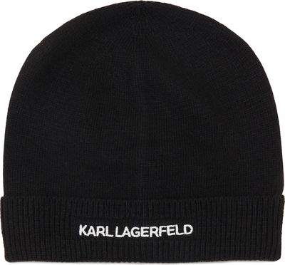 Czapka zimowa damska Karl Lagerfeld ze sklepu: Gomez Fashion Store w kategorii: Czapki zimowe damskie - zdjęcie 874714-BD9-10338_KL234W000081087