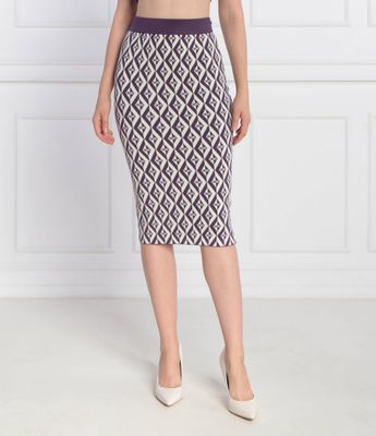 Spódnica na lato Elisabetta Franchi ze sklepu: Gomez Fashion Store w kategorii: Spódnice - zdjęcie 874714-BD9-10338_EF234W000039621