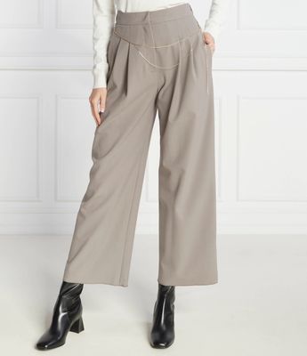 Spodnie damskie Marella ze sklepu: Gomez Fashion Store w kategorii: Spodnie damskie - zdjęcie 874714-BD9-10338_MA235W000034003