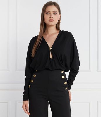 Bluzka damska elegancka Pinko ze sklepu: Gomez Fashion Store w kategorii: Bluzki damskie - zdjęcie 874714-BD9-10338_PI235W000142099