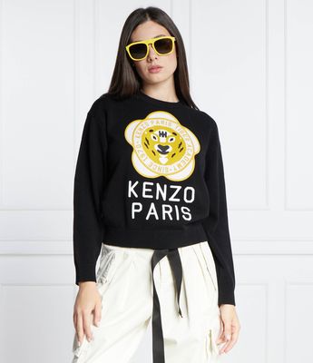 Sweter damski młodzieżowy zimowy Kenzo ze sklepu: Gomez Fashion Store w kategorii: Swetry damskie - zdjęcie 874714-BD9-10338_KE235W000010A18