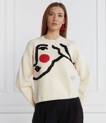 Desigual - Sweter damski ze sklepu: Gomez Fashion Store w kategorii: Swetry damskie - zdjęcie 874714-BD9-10338_DU235W000097066