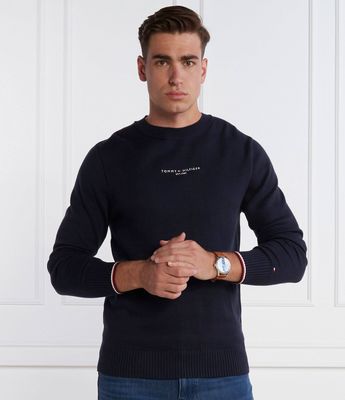 Tommy Hilfiger - Sweter męski na wiosnę ze sklepu: Gomez Fashion Store w kategorii: Swetry męskie - zdjęcie 874714-BD9-10338_TH235M000228F23
