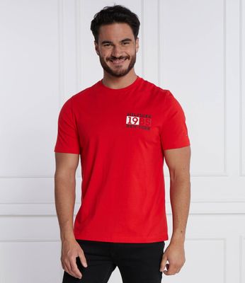 T-shirt męski na lato Tommy Hilfiger ze sklepu: Gomez Fashion Store w kategorii: T-shirty męskie - zdjęcie 874714-BD9-10338_TH235M000238K25