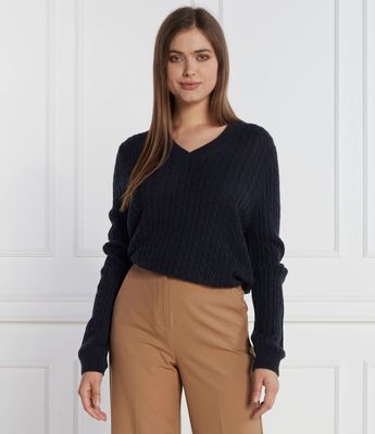 Tommy Hilfiger - Sweter damski na zimę ze sklepu: Gomez Fashion Store w kategorii: Swetry damskie - zdjęcie 874714-BD9-10338_TH235W000092F23