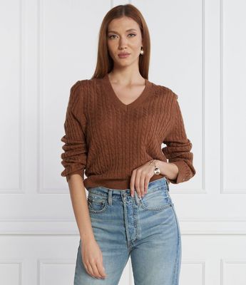 Sweter damski zimowy Tommy Hilfiger ze sklepu: Gomez Fashion Store w kategorii: Swetry damskie - zdjęcie 874714-BD9-10338_TH235W000092D95