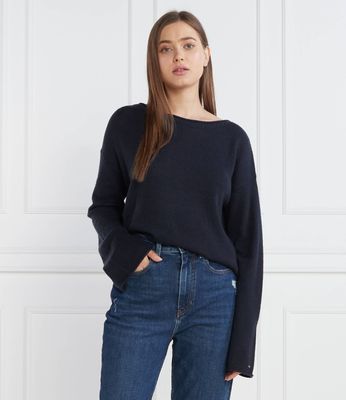 Sweter damski na zimę Tommy Hilfiger ze sklepu: Gomez Fashion Store w kategorii: Swetry damskie - zdjęcie 874714-BD9-10338_TH235W000093F23