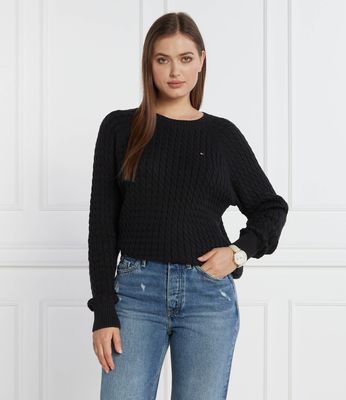 Sweter damski Tommy Hilfiger ze sklepu: Gomez Fashion Store w kategorii: Swetry damskie - zdjęcie 874714-BD9-10338_TH235W000095D12