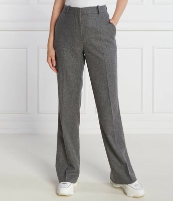 Spodnie damskie eleganckie Calvin Klein ze sklepu: Gomez Fashion Store w kategorii: Spodnie damskie - zdjęcie 874714-BD9-10338_CK235W000032A46