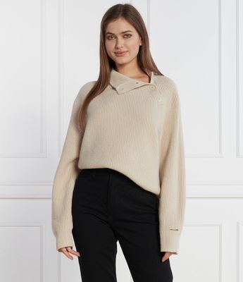 Sweter damski elegancki Calvin Klein ze sklepu: Gomez Fashion Store w kategorii: Swetry damskie - zdjęcie 874714-BD9-10338_CK235W000043389