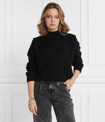 Sweter damski zimowy BOSS BLACK ze sklepu: Gomez Fashion Store w kategorii: Swetry damskie - zdjęcie 874714-BD9-10338_BB235W000052001