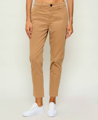 Spodnie damskie na wiosnę casualowe BOSS ORANGE ze sklepu: Gomez Fashion Store w kategorii: Spodnie damskie - zdjęcie 874714-BD9-10338_BO235W000001260