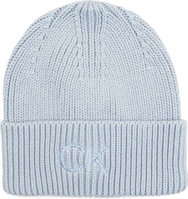Czapka zimowa damska elegancka Calvin Klein ze sklepu: Gomez Fashion Store w kategorii: Czapki zimowe damskie - zdjęcie 874714-BD9-10338_CK235W000064456