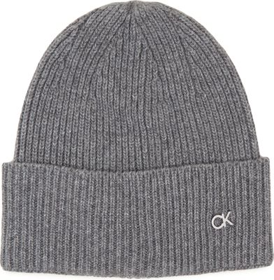 Czapka zimowa damska casual Calvin Klein ze sklepu: Gomez Fashion Store w kategorii: Czapki zimowe damskie - zdjęcie 874714-BD9-10338_CK235W000104266