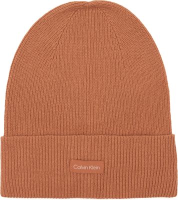 Czapka zimowa damska jesienny Calvin Klein ze sklepu: Gomez Fashion Store w kategorii: Czapki zimowe damskie - zdjęcie 874714-BD9-10338_CK235W000112454