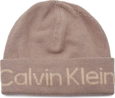Czapka zimowa damska jesienny Calvin Klein ze sklepu: Gomez Fashion Store w kategorii: Czapki zimowe damskie - zdjęcie 874714-BD9-10338_CK235W000129384