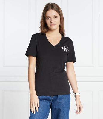 Bluzka damska casual Calvin Klein Jeans ze sklepu: Gomez Fashion Store w kategorii: Bluzki damskie - zdjęcie 874714-BD9-10338_CJ235W000129A81