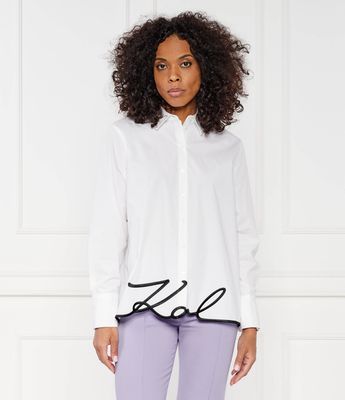 Koszula damska Karl Lagerfeld ze sklepu: Gomez Fashion Store w kategorii: Koszule damskie - zdjęcie 874714-BD9-10338_KL235W000082100