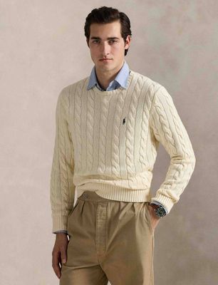 Sweter męski na wiosnę casual Polo Ralph Lauren ze sklepu: Gomez Fashion Store w kategorii: Swetry męskie - zdjęcie 874714-BD9-10338_PR241M000005Q83