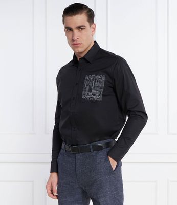 Koszula męska jesienna Karl Lagerfeld ze sklepu: Gomez Fashion Store w kategorii: Koszule męskie - zdjęcie 874714-BD9-10338_KL241M000063990