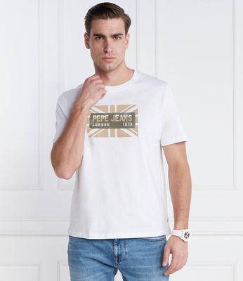 T-shirt męski casual na wiosnę Pepe Jeans London ze sklepu: Gomez Fashion Store w kategorii: T-shirty męskie - zdjęcie 874714-BD9-10338_PJ241M000013800