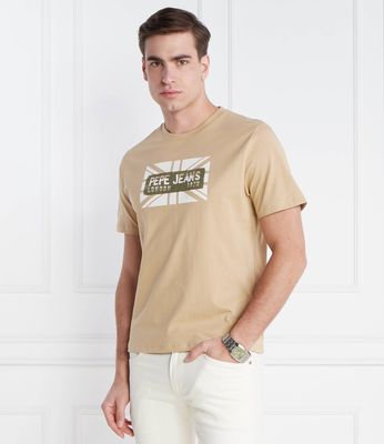 T-shirt męski casualowy wiosenny Pepe Jeans London ze sklepu: Gomez Fashion Store w kategorii: T-shirty męskie - zdjęcie 874714-BD9-10338_PJ241M000013858