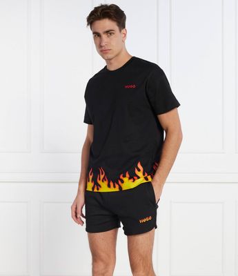 Piżama męska casualowy w nadruki Hugo Bodywear ze sklepu: Gomez Fashion Store w kategorii: Piżamy męskie - zdjęcie 874714-BD9-10338_BZ241M000030001
