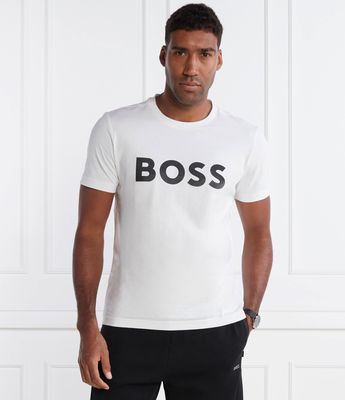 T-shirt męski klasyczny BOSS GREEN ze sklepu: Gomez Fashion Store w kategorii: T-shirty męskie - zdjęcie 874714-BD9-10338_BG241M000022100