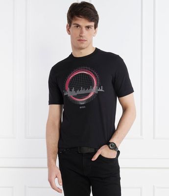 T-shirt męski w stylu młodzieżowym BOSS GREEN ze sklepu: Gomez Fashion Store w kategorii: T-shirty męskie - zdjęcie 874714-BD9-10338_BG241M000025001