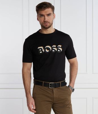T-shirt męski na lato BOSS BLACK ze sklepu: Gomez Fashion Store w kategorii: T-shirty męskie - zdjęcie 874714-BD9-10338_BB241M000200001