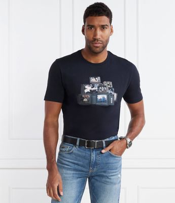 T-shirt męski młodzieżowy w stylu klasycznym BOSS ORANGE ze sklepu: Gomez Fashion Store w kategorii: T-shirty męskie - zdjęcie 874714-BD9-10338_BO241M000050404