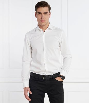 Koszula męska na wiosnę HUGO ze sklepu: Gomez Fashion Store w kategorii: Koszule męskie - zdjęcie 874714-BD9-10338_BU241M000058199