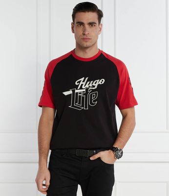 T-shirt męski na lato HUGO ze sklepu: Gomez Fashion Store w kategorii: T-shirty męskie - zdjęcie 874714-BD9-10338_BU241M000163001