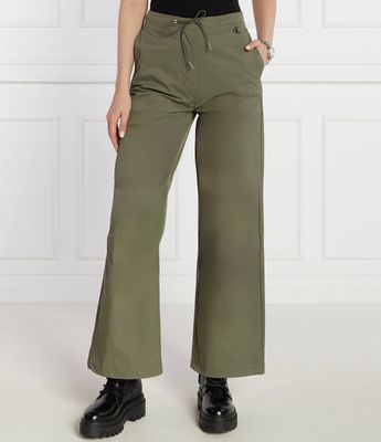 Calvin Klein Jeans - Spodnie damskie bez wzorów casual ze sklepu: Gomez Fashion Store w kategorii: Spodnie damskie - zdjęcie 874714-BD9-10338_CJ241W000050316