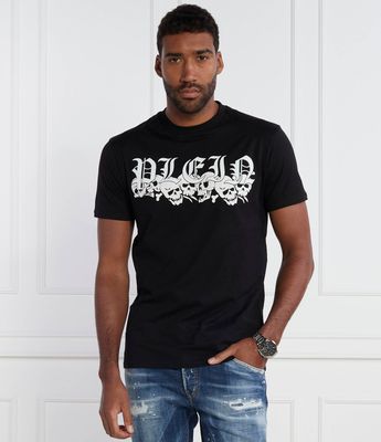 T-shirt męski na lato Philipp Plein ze sklepu: Gomez Fashion Store w kategorii: T-shirty męskie - zdjęcie 874714-BD9-10338_PN241M000032002