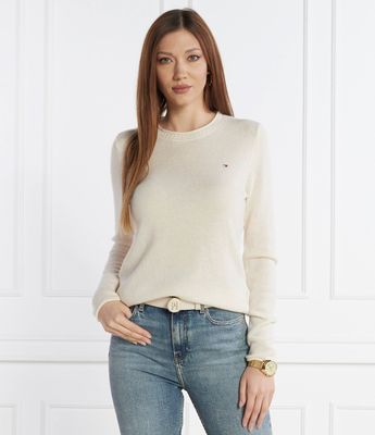 Tommy Hilfiger - Sweter damski na zimę ze sklepu: Gomez Fashion Store w kategorii: Swetry damskie - zdjęcie 874714-BD9-10338_TH241W000101I96