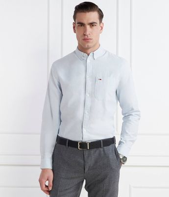 Tommy Jeans - Koszula męska elegancka ze sklepu: Gomez Fashion Store w kategorii: Koszule męskie - zdjęcie 874714-BD9-10338_TM241M000066442
