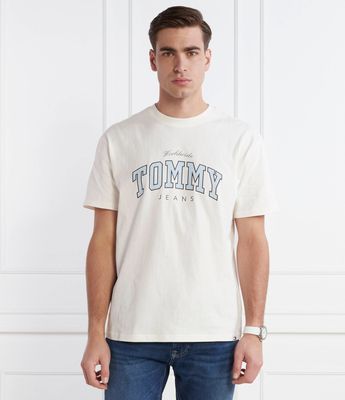 Tommy Jeans - T-shirt męski casual wiosenny ze sklepu: Gomez Fashion Store w kategorii: T-shirty męskie - zdjęcie 874714-BD9-10338_TM241M000084A13