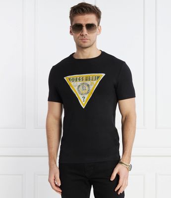 Guess - T-shirt męski casual ze sklepu: Gomez Fashion Store w kategorii: T-shirty męskie - zdjęcie 874714-BD9-10338_GJ241M000028058