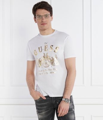 T-shirt męski casual Guess ze sklepu: Gomez Fashion Store w kategorii: T-shirty męskie - zdjęcie 874714-BD9-10338_GJ241M000030F11